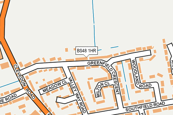 BS48 1HR map - OS OpenMap – Local (Ordnance Survey)