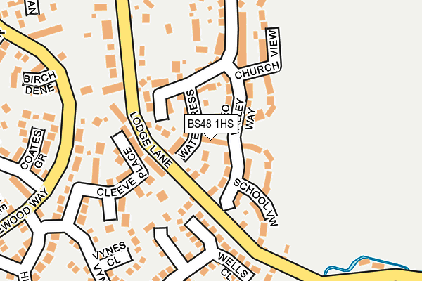 BS48 1HS map - OS OpenMap – Local (Ordnance Survey)