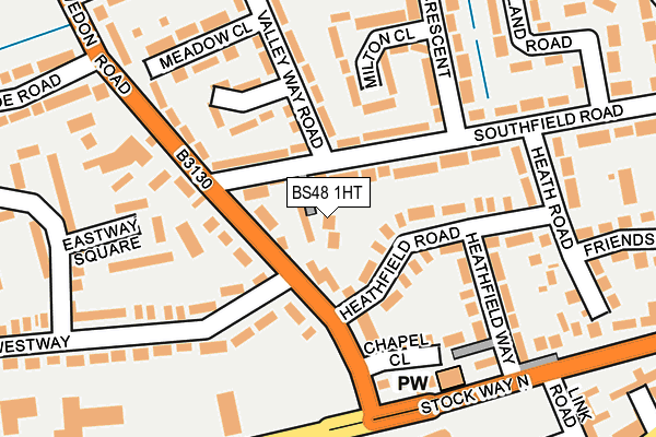 BS48 1HT map - OS OpenMap – Local (Ordnance Survey)