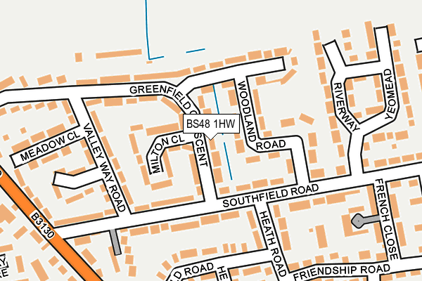 BS48 1HW map - OS OpenMap – Local (Ordnance Survey)