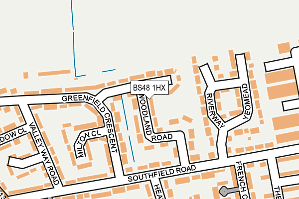 BS48 1HX map - OS OpenMap – Local (Ordnance Survey)