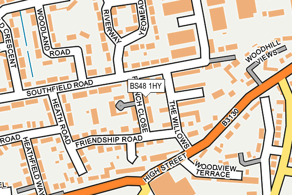 BS48 1HY map - OS OpenMap – Local (Ordnance Survey)