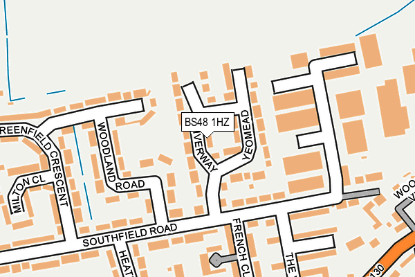 BS48 1HZ map - OS OpenMap – Local (Ordnance Survey)