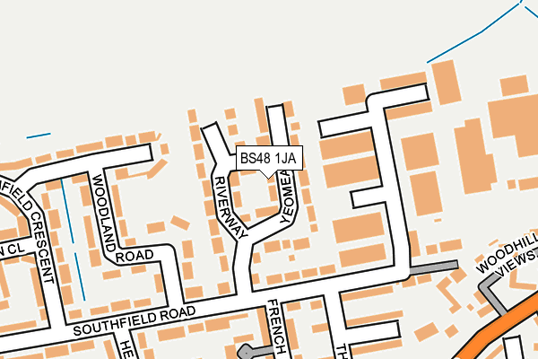 BS48 1JA map - OS OpenMap – Local (Ordnance Survey)