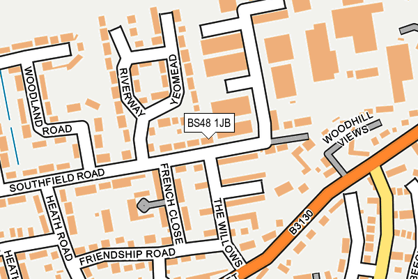 BS48 1JB map - OS OpenMap – Local (Ordnance Survey)