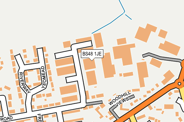 BS48 1JE map - OS OpenMap – Local (Ordnance Survey)