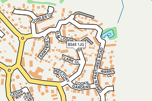 BS48 1JG map - OS OpenMap – Local (Ordnance Survey)