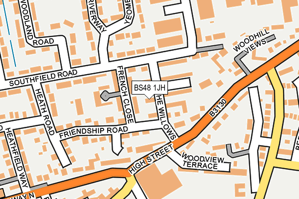 BS48 1JH map - OS OpenMap – Local (Ordnance Survey)