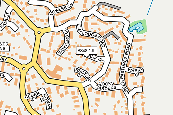BS48 1JL map - OS OpenMap – Local (Ordnance Survey)