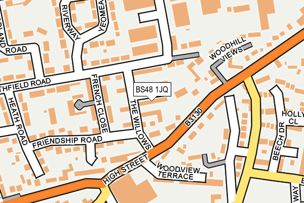 BS48 1JQ map - OS OpenMap – Local (Ordnance Survey)