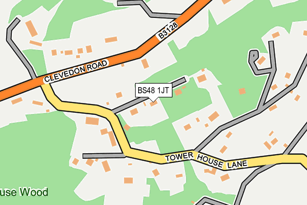 BS48 1JT map - OS OpenMap – Local (Ordnance Survey)