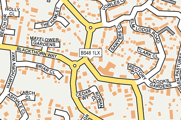 BS48 1LX map - OS OpenMap – Local (Ordnance Survey)