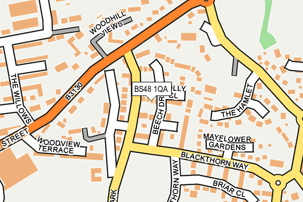 BS48 1QA map - OS OpenMap – Local (Ordnance Survey)