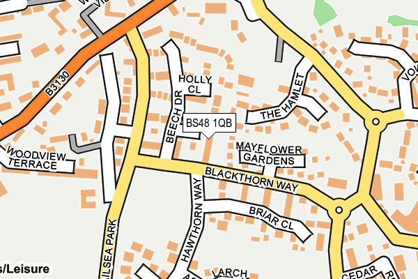 BS48 1QB map - OS OpenMap – Local (Ordnance Survey)