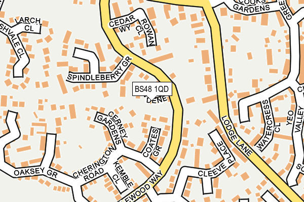 BS48 1QD map - OS OpenMap – Local (Ordnance Survey)
