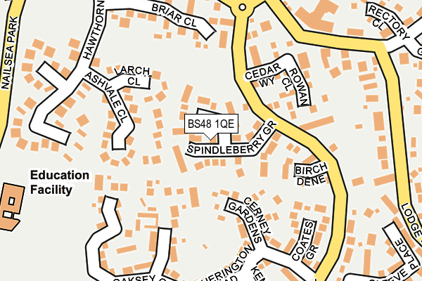 BS48 1QE map - OS OpenMap – Local (Ordnance Survey)