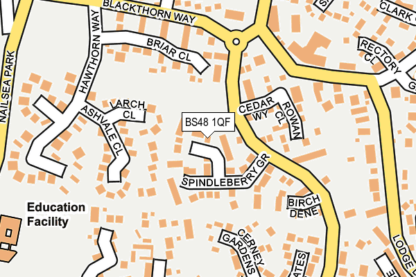 BS48 1QF map - OS OpenMap – Local (Ordnance Survey)