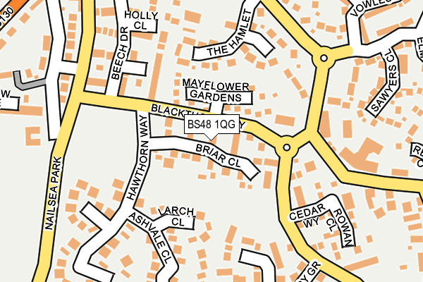 BS48 1QG map - OS OpenMap – Local (Ordnance Survey)