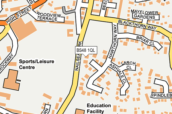 BS48 1QL map - OS OpenMap – Local (Ordnance Survey)