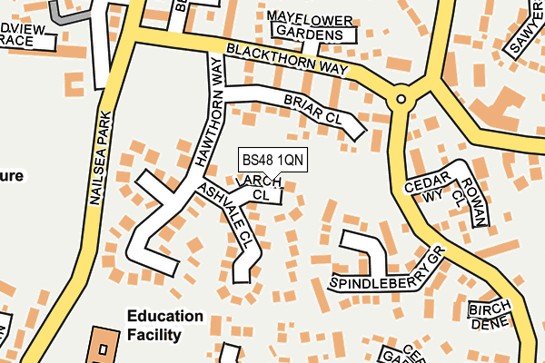 BS48 1QN map - OS OpenMap – Local (Ordnance Survey)