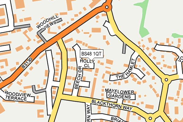 BS48 1QT map - OS OpenMap – Local (Ordnance Survey)