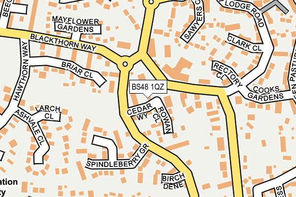 BS48 1QZ map - OS OpenMap – Local (Ordnance Survey)