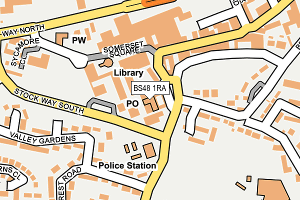 BS48 1RA map - OS OpenMap – Local (Ordnance Survey)