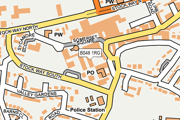BS48 1RG map - OS OpenMap – Local (Ordnance Survey)