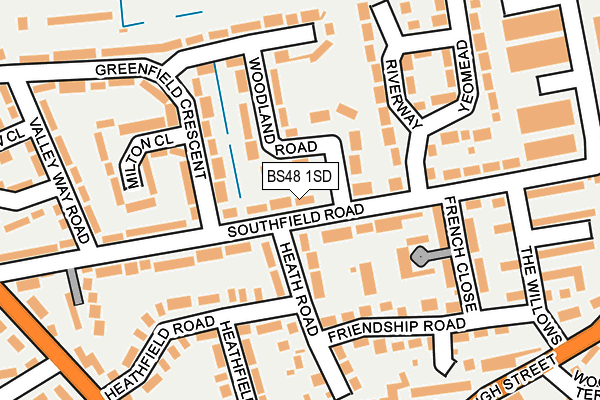 BS48 1SD map - OS OpenMap – Local (Ordnance Survey)