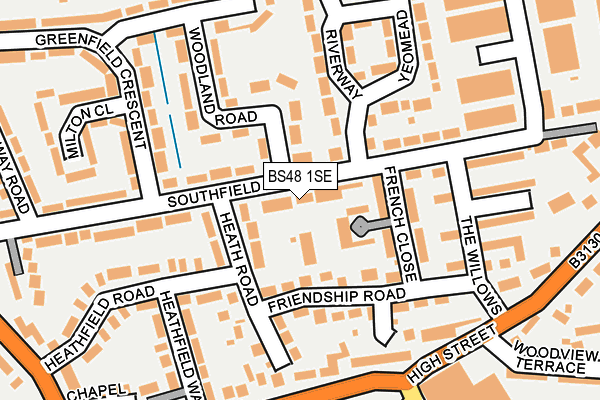 BS48 1SE map - OS OpenMap – Local (Ordnance Survey)