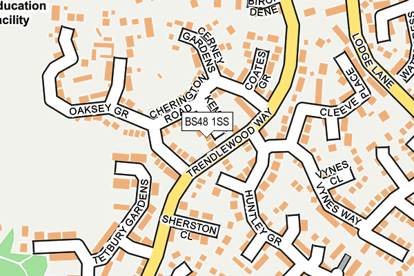 BS48 1SS map - OS OpenMap – Local (Ordnance Survey)