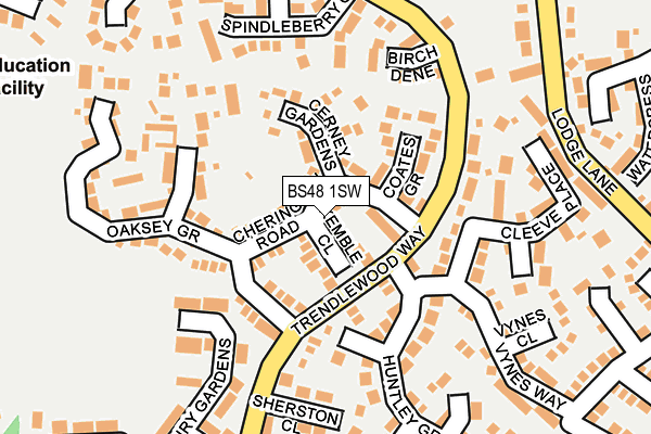 BS48 1SW map - OS OpenMap – Local (Ordnance Survey)
