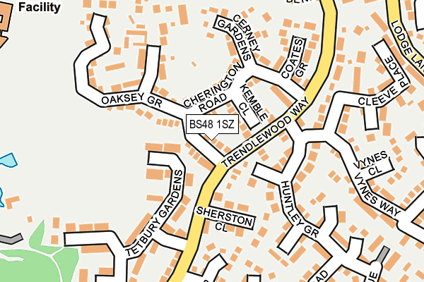 BS48 1SZ map - OS OpenMap – Local (Ordnance Survey)