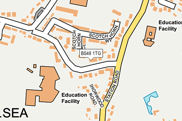 BS48 1TG map - OS OpenMap – Local (Ordnance Survey)