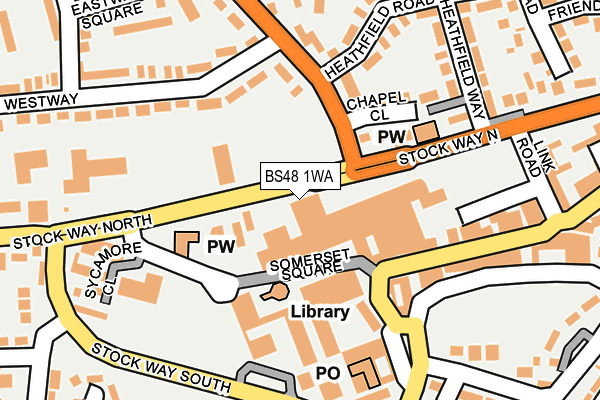 BS48 1WA map - OS OpenMap – Local (Ordnance Survey)
