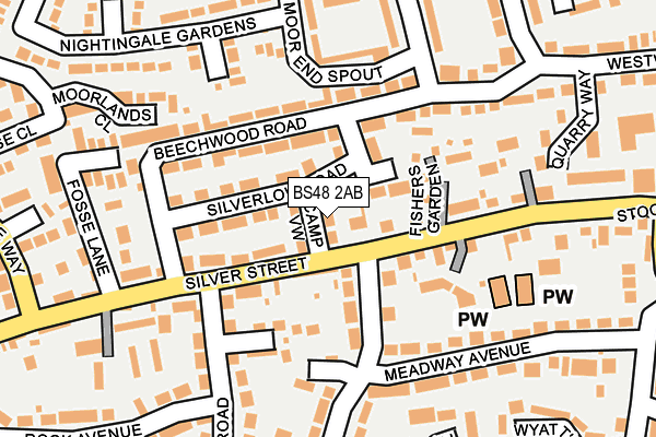 BS48 2AB map - OS OpenMap – Local (Ordnance Survey)