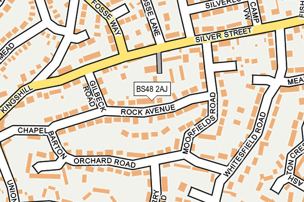BS48 2AJ map - OS OpenMap – Local (Ordnance Survey)