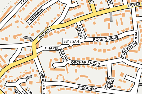 BS48 2AN map - OS OpenMap – Local (Ordnance Survey)