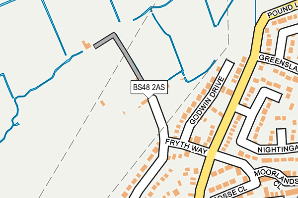 BS48 2AS map - OS OpenMap – Local (Ordnance Survey)