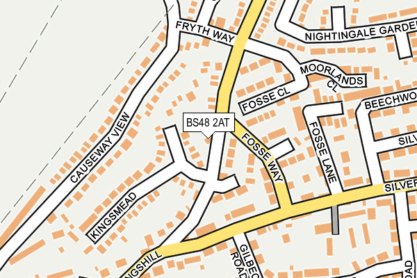 BS48 2AT map - OS OpenMap – Local (Ordnance Survey)