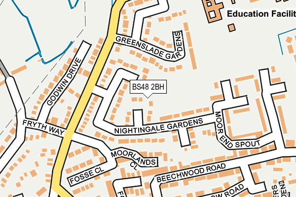 BS48 2BH map - OS OpenMap – Local (Ordnance Survey)