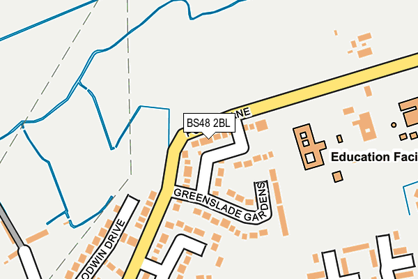 BS48 2BL map - OS OpenMap – Local (Ordnance Survey)