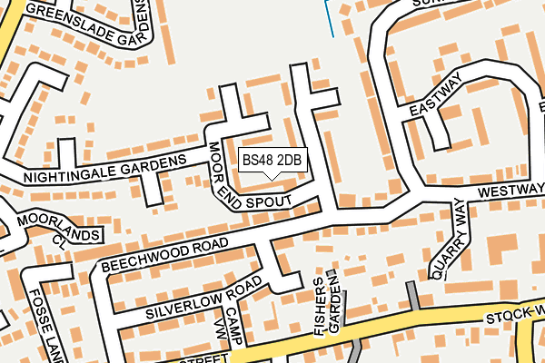 BS48 2DB map - OS OpenMap – Local (Ordnance Survey)