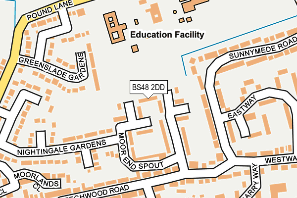 BS48 2DD map - OS OpenMap – Local (Ordnance Survey)