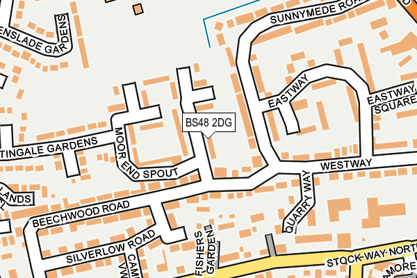 BS48 2DG map - OS OpenMap – Local (Ordnance Survey)