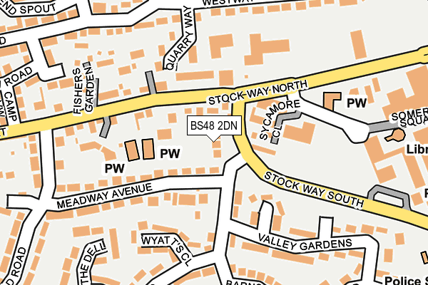 BS48 2DN map - OS OpenMap – Local (Ordnance Survey)