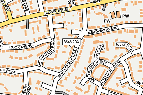 BS48 2DX map - OS OpenMap – Local (Ordnance Survey)