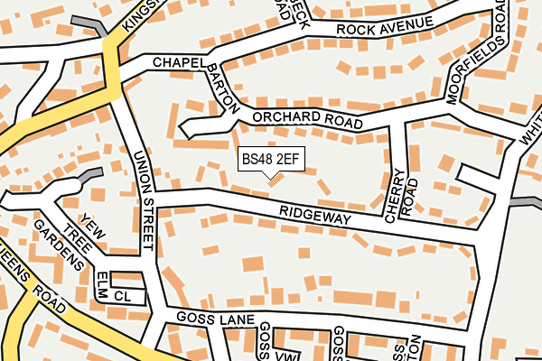 BS48 2EF map - OS OpenMap – Local (Ordnance Survey)
