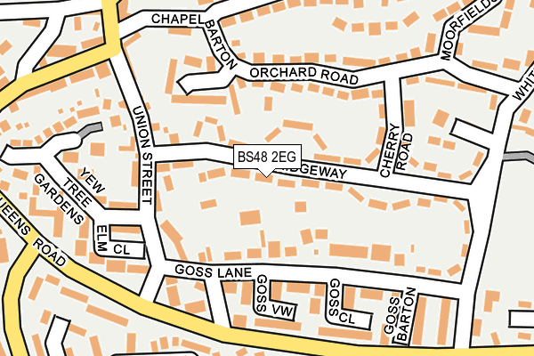 BS48 2EG map - OS OpenMap – Local (Ordnance Survey)