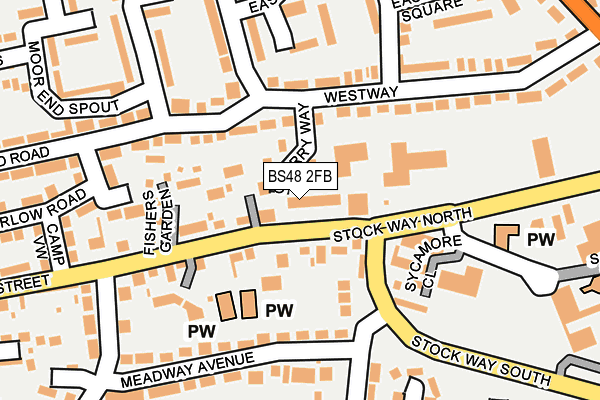 BS48 2FB map - OS OpenMap – Local (Ordnance Survey)